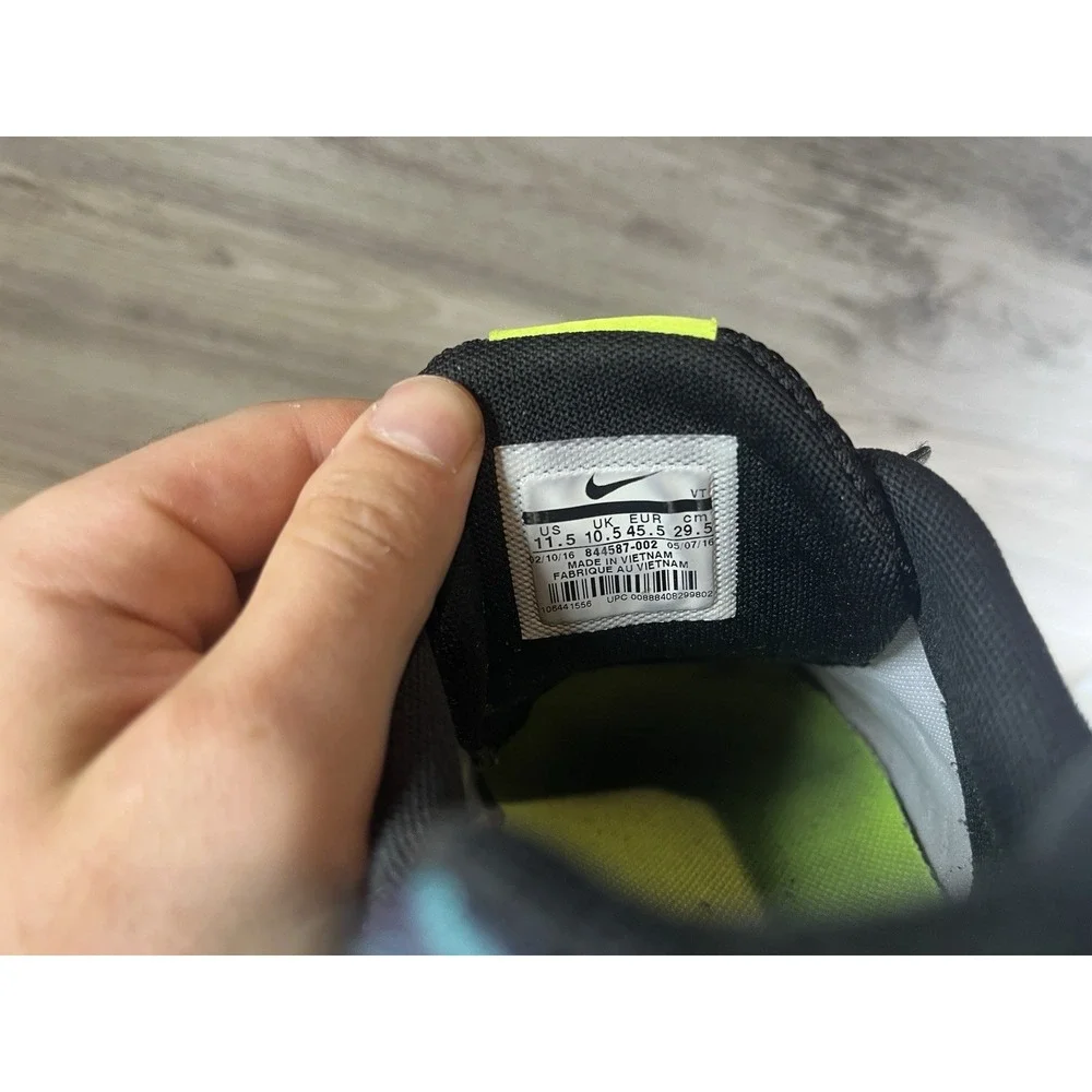 Nike Flex Experience RN 5 Black Volt Green Shoes Sneaker 844587-002 Mens 11.5‎